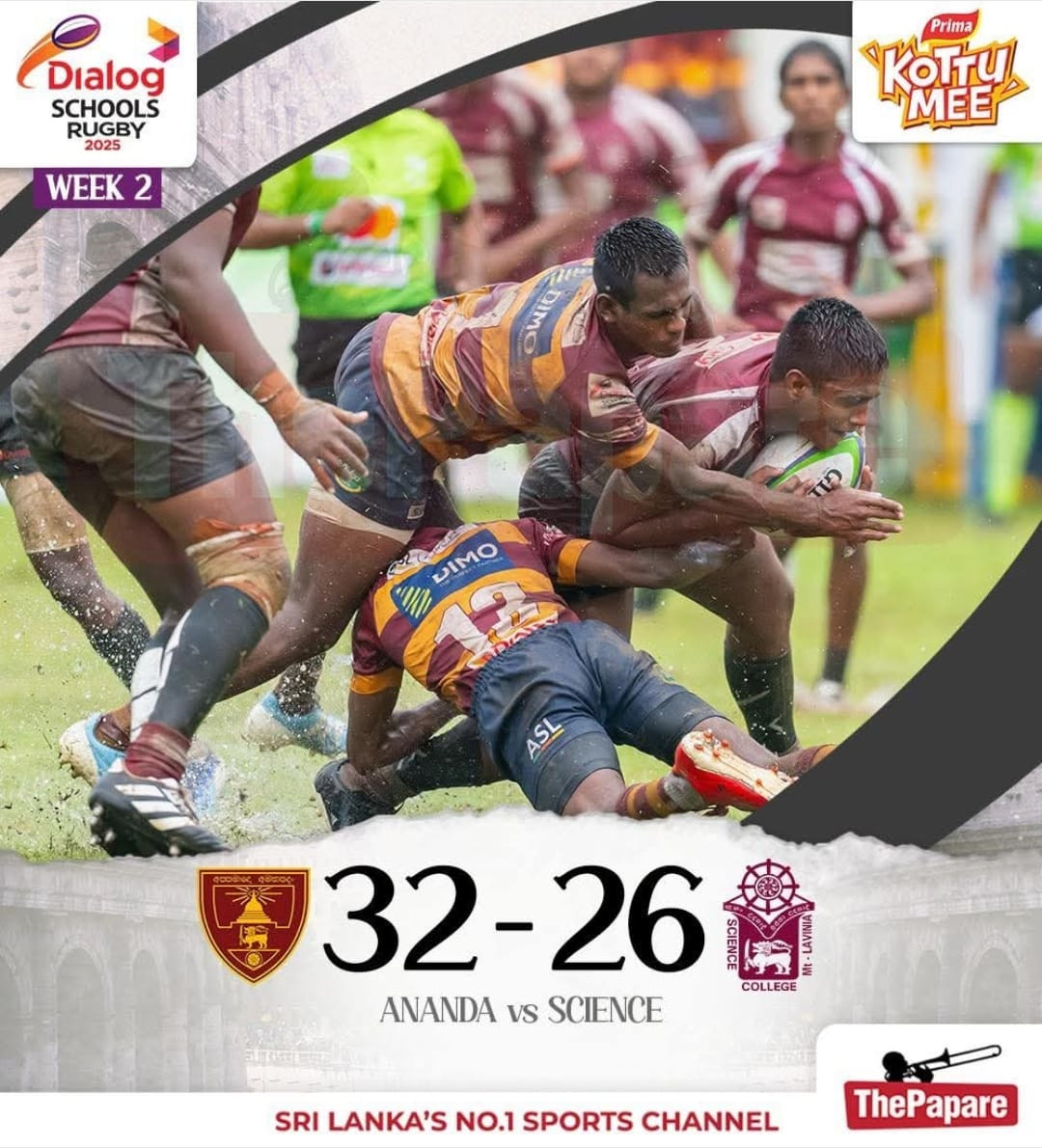 Ananda College Clinches Thrilling Victory Over Science College in Top Division Comeback